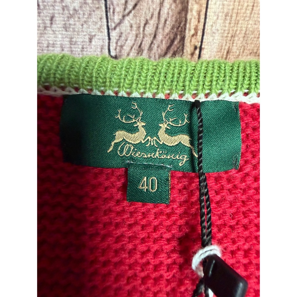 Wiesnkoenig Cardigan Sweater Karin Trachten Wool Alpine Oktoberfest Dirndl NWT - Picture 7 of 10